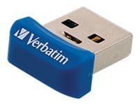 Verbatim Store 'n' Stay NANO - USB-flashstasjon - 64 GB - USB 3.0 - blå