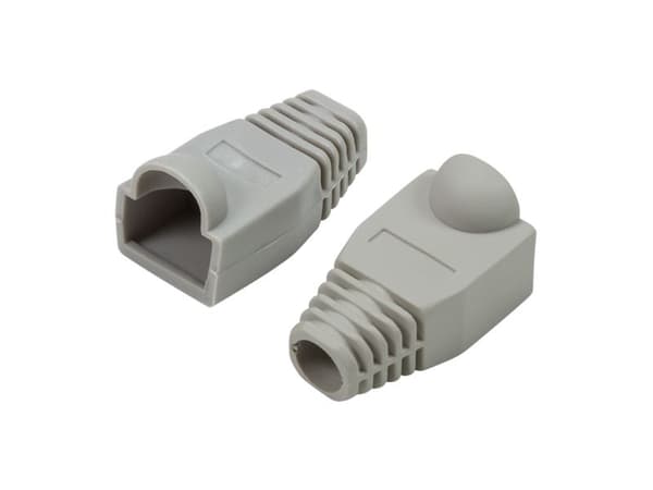 LogiLink MP0063, Kaapelikenkä, Harmaa, RJ-45, 50 kpl