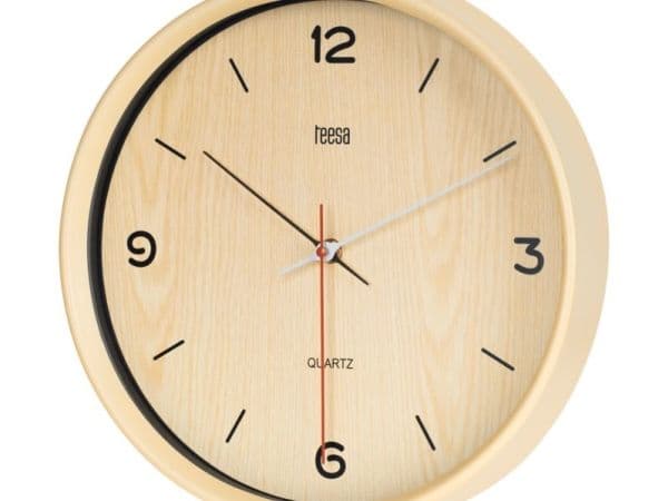 Teesa scienny klocka 30 cm ljusbrun