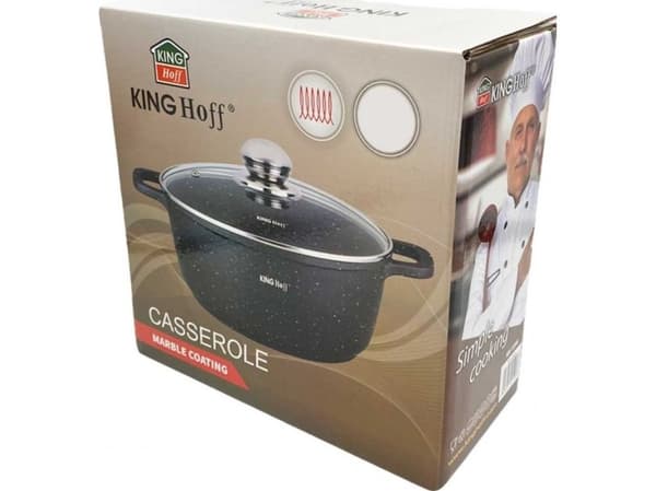 KingHoff KINGHOFF MARBLE CASSEROLE 28cm KH-1597 6.5L