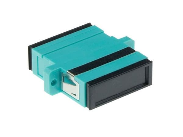 Fiberoptisk SC dupleksadapter multimode OM3