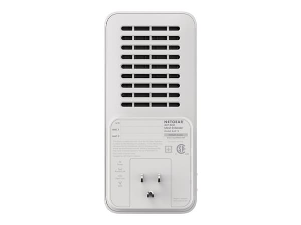 WiFi 6 til 4 strømmer NETGEAR EAX12. Medfølende