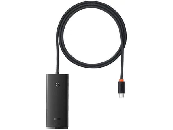 HUB USB Baseus Lite -sarja 1 x USB-C + 4 x USB-A 3.0 (WKQX030401)