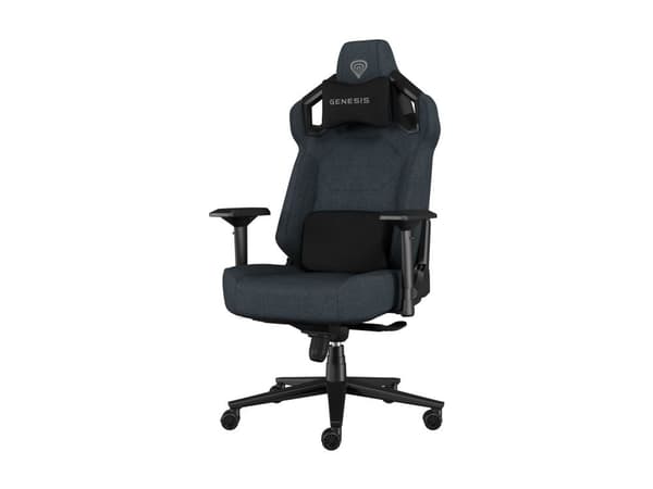 Genesis Nitro 800 - Spelstol - ergonomisk - rektangulär - armstöd - T-formad - lutning - tyg - svart, grå