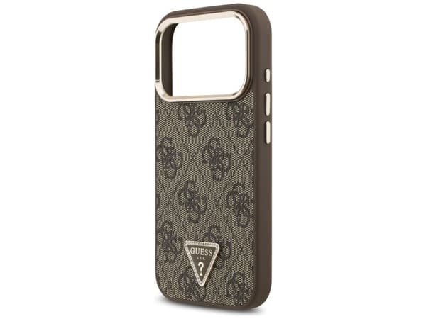 Guess 4G Triangle Logo MagSafe Case for iPhone 17 Pro / 18 Pro - Brown