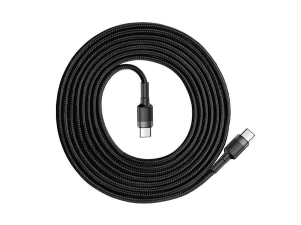 Baseus Cafule, 2 m, USB C, USB C, 480 Mbit/s, Sort, Grå