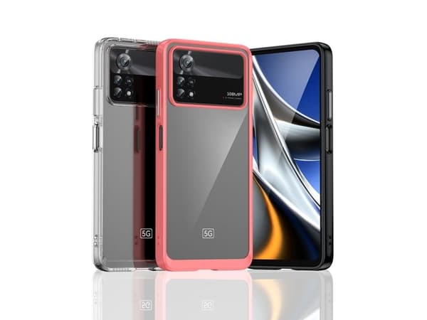 Hurtel Outer Space Case Xiaomi Poco X4 Pro 5G cover with a flexible frame blue