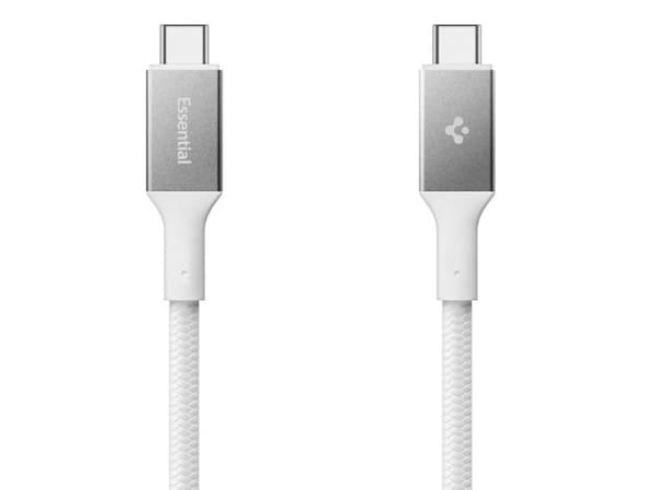 Spigen Essential EB10015CC, 1,5 m, USB C, USB C, USB 3.2 Gen 1 (3.1 Gen 1), 5 Gbit/s, Hvit