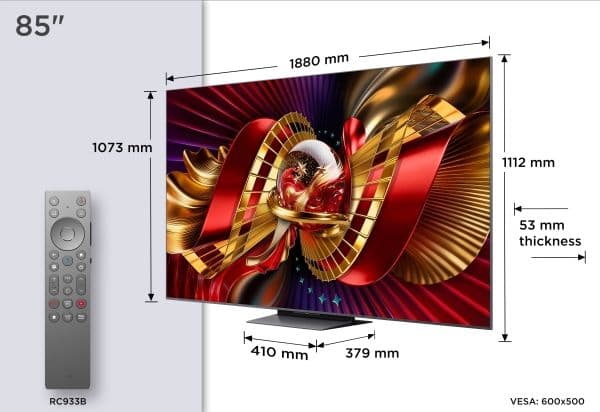 TCL 85C8L - LED-bakgrunnsbelyst LCD TV