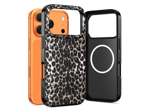 Tech-Protect Lamano MagSafe case for iPhone 17 Pro - black and brown