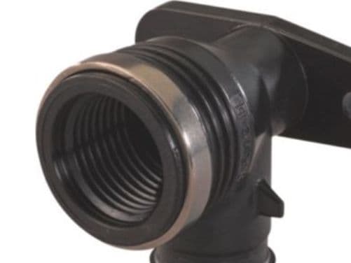 Uponor Q&E dækvinkel PPSU 16 mm x 1/2" L=43 mm