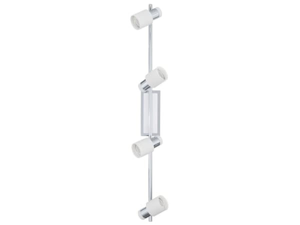 EGLO DAVIDA spotlight i krom och vitt, 4L