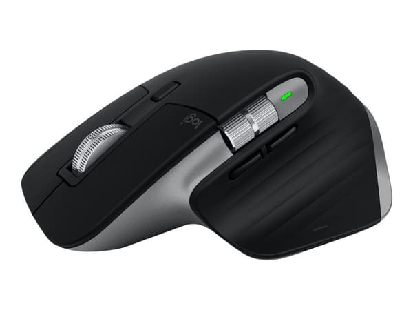 Logitech Master Series MX Master 3S - Mus - ergonomisk - optisk - 7 knapper - trådløs - Bluetooth - romgrå - for Apple MacBook