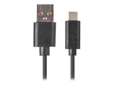 Lanberg USB-C USB cable - USB A 1.8m black (CA-USBO-31CU-0018-BK)