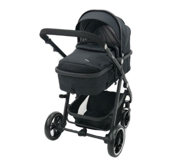 Asalvo Convertible Two+, syskonavagn, svart