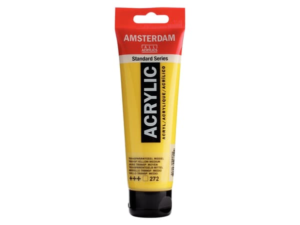 Schjerning Amsterdam Standard Series akryl-rør transparent gul medium 272