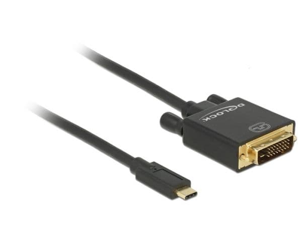 Delock - Extern videoadapter - Parade PS171 - USB-C - DVI - svart - detaljhandel