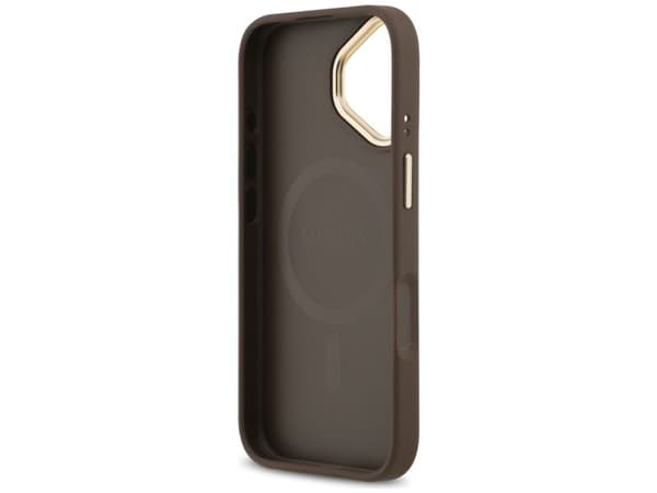Guess 4G PU klassisk logo MagSafe-deksel til iPhone 17 - brun