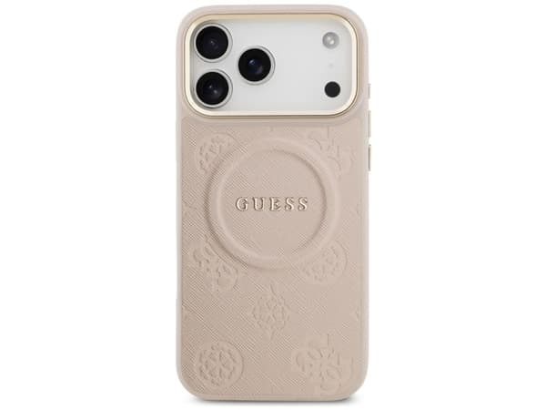 Guess Peony Hot Stamp MagSafe-deksel til iPhone 17 Pro Max - rosa