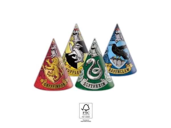 Harry Potter pappersmössor MIX 6 st