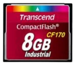 Transcend Industrial - Flash-minneskort - 8 GB - 170x - CompactFlash