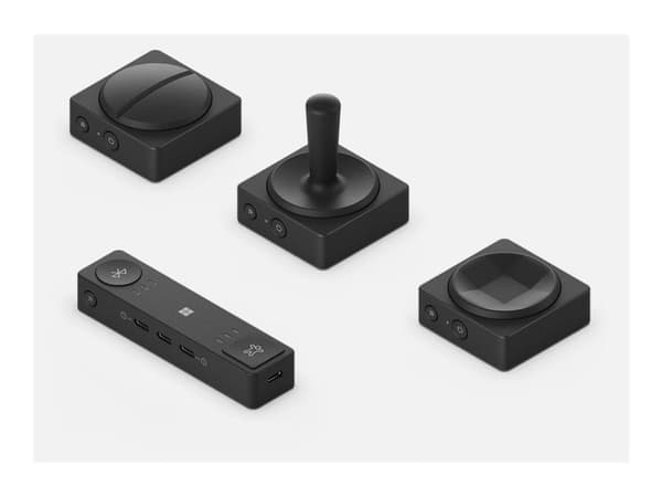 Microsoft Adaptive D-pad Button - Tilgjengelighetskontroller - 8 knapper - trådløs - Bluetooth - svart