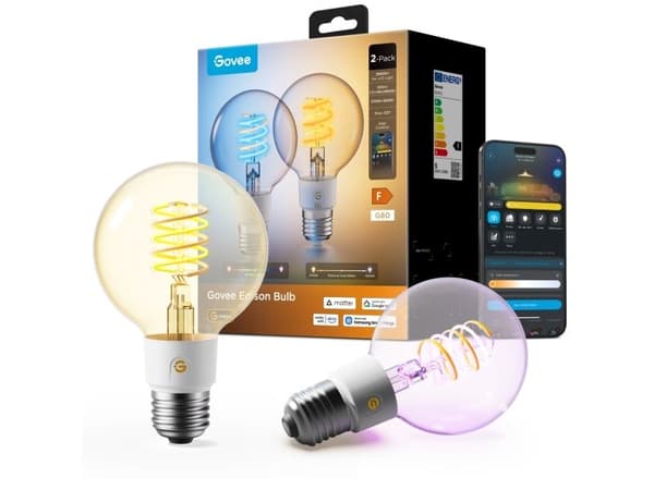 Govee E27 Smart Edison G80-lampa 500 lm 2-pack