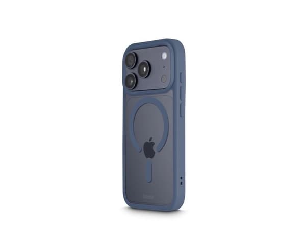 Hama Frame Protect, Mobilskal, Apple, iPhone 17 Pro, 16 cm (6.3"), Transparent, Blå