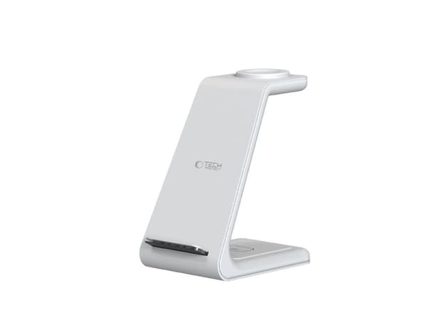 TECH-PROTECT QI15W-A36 3-i-1 trådlader for Apple hvit