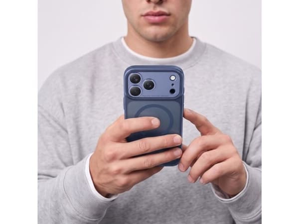 Tech-Protect MagPrime MagSafe CC Case for iPhone 18 Pro / 17 Pro - Matte Navy Blue
