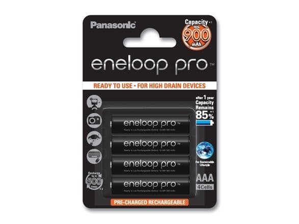Panasonic eneloop pro BK-4HCDE/4BE - Batteri 4 x AAA - (ladbare) - 930 mAh