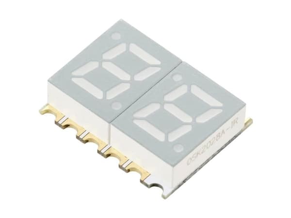 TRU COMPONENTS SMD LED röd 6 mcd tvåciffrigt display