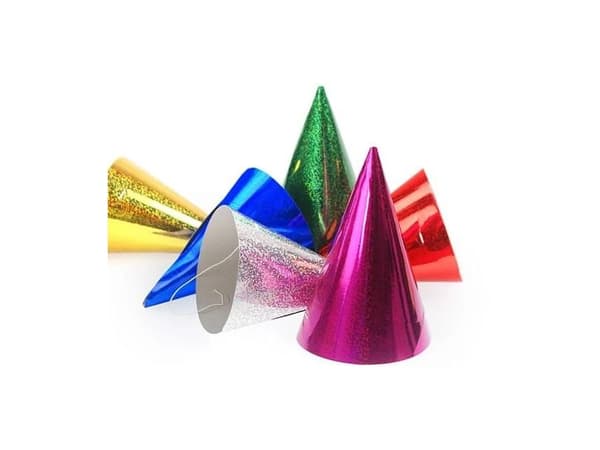 Partyhatt holografisk, multi