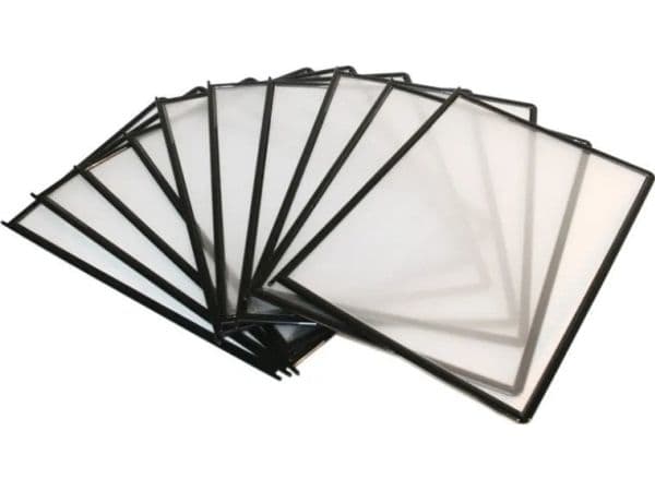 Snabbfack A4, svarta - (10 st./förpackning)