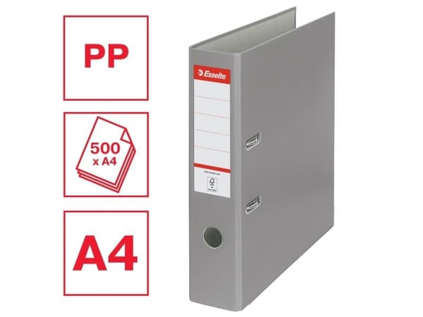A4-ringperm, 75 mm, økonomisk, grå ESSELTE 11272