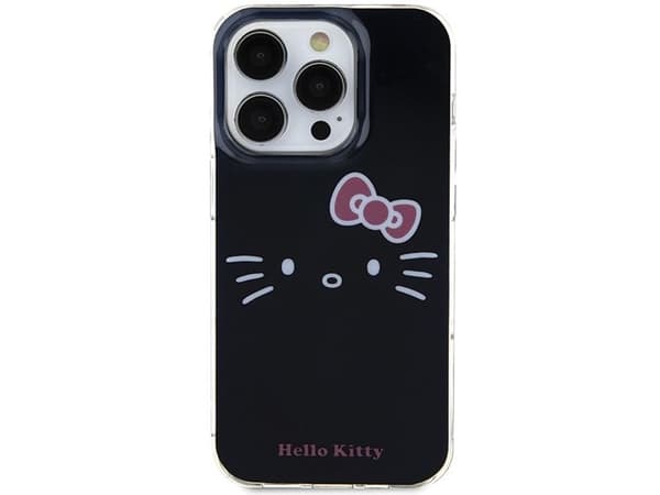 Sourcing Hello Kitty HKHCP15LHKHLK iPhone 15 Pro 6,1" sort/sort hardcase IML Kitty Face