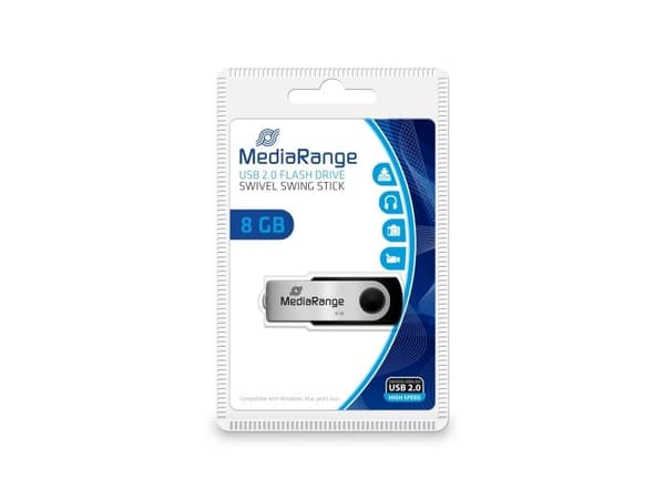 MediaRange USB Flexi-Drive - USB flash-enhet - 8 GB - USB 2.0