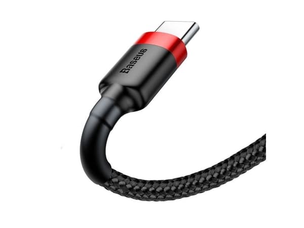 Baseus CATKLF-A91, 0,5 m, USB A, USB C, Svart