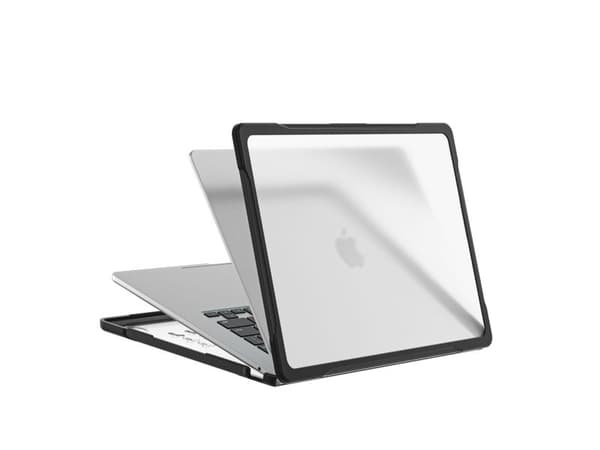Etui TECH-PROTECT VELAR til MacBook Air 13 M2-M5 2023-2026 BLACK/MATTE CLEAR (4kom.pl)