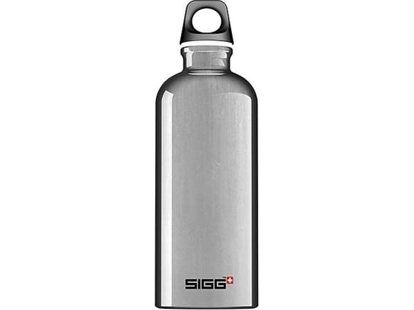 SIGG vattenflaska med skruvlock grå 600 ml