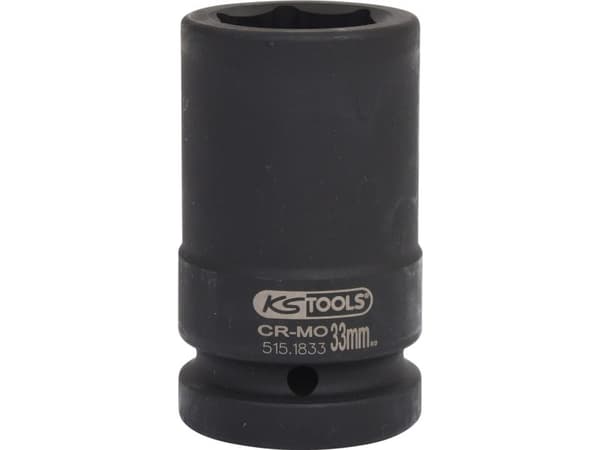 KS Tools 515.1833, Kraftpipe, Sort, 1 hoder, 1", Metrisk, 33 mm