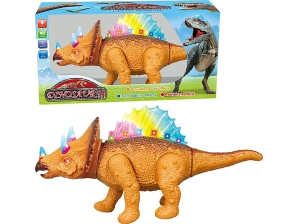Batteridriven gående dinosaur med röst