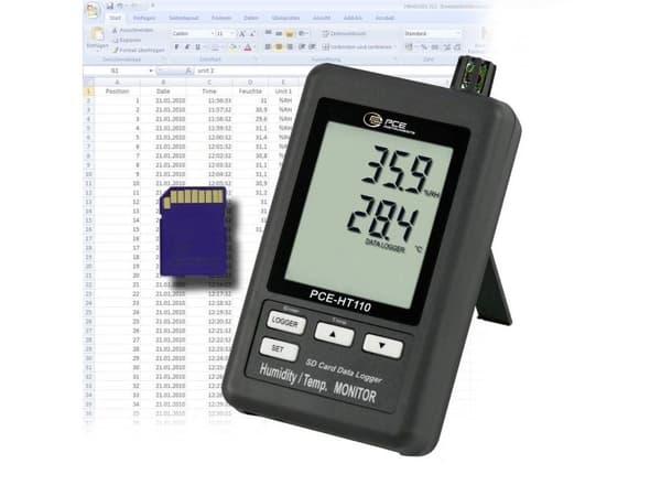 PCE Instruments PCE-HT110 multidata logger 10 till 90 % RF