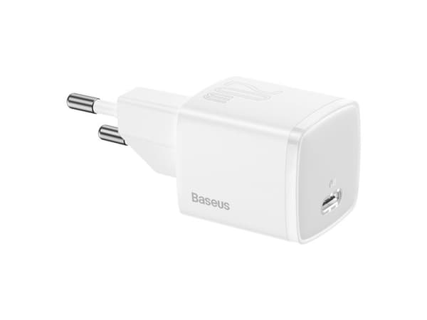 Baseus Cube nettverkslader 20 W PD USB-C hvit