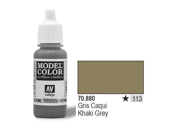 Vallejo 70.880, Grå, Khaki, Akrylfärg, Vätska, 17 ml, 1 styck |