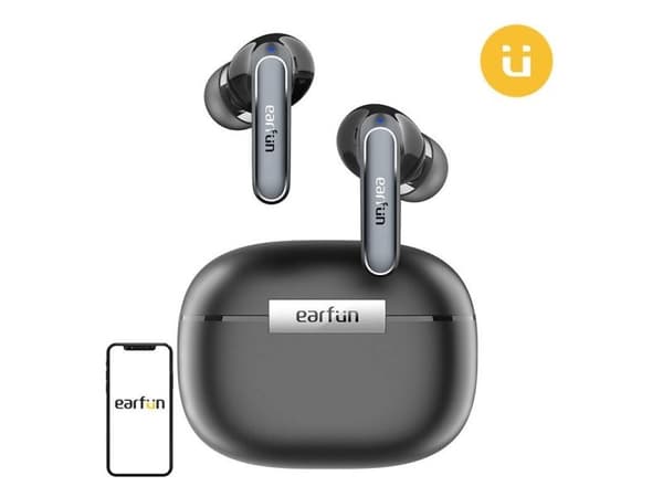 TWS EarFun Air2 hörlurar (svart)
