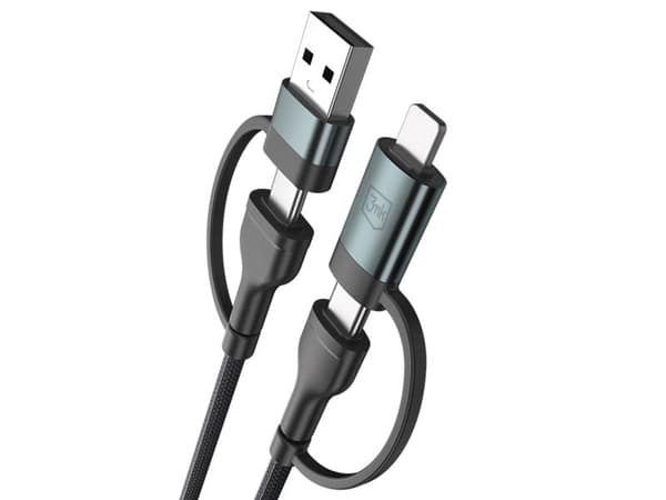 Kabel 3MK Hyper Cable N-SERIES            USB-A/USB-C do USB-C/Lightning 1.2m 9V/2A 60W