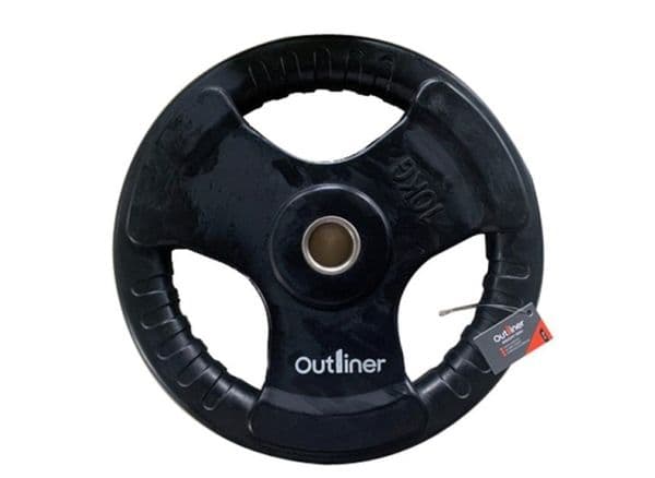 RUBBER PLATE WITH HANDLE CUT 10KG