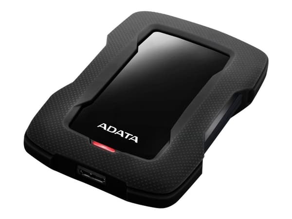 ADATA HD330 - Hårddisk - 1 TB - extern (portabel) - USB 3.1 - 256 bitars AES - svart