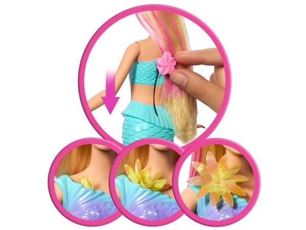 Barbie Blooming Magic White Mermaid-docka
